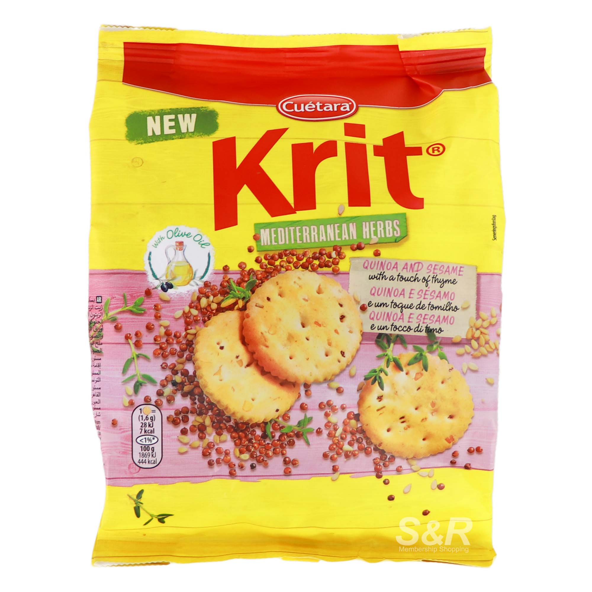 Krit Mediterranean Herbs Biscuits 150g Krit Mediterranean Herbs Biscuits 150g